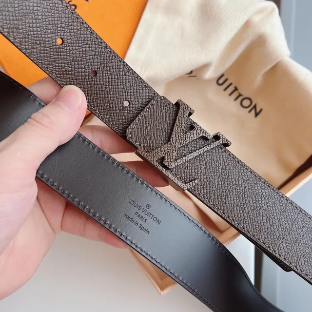 Louis Vuitton LV Twist Brown Black Buckle Epi Textured Leather Belt 6