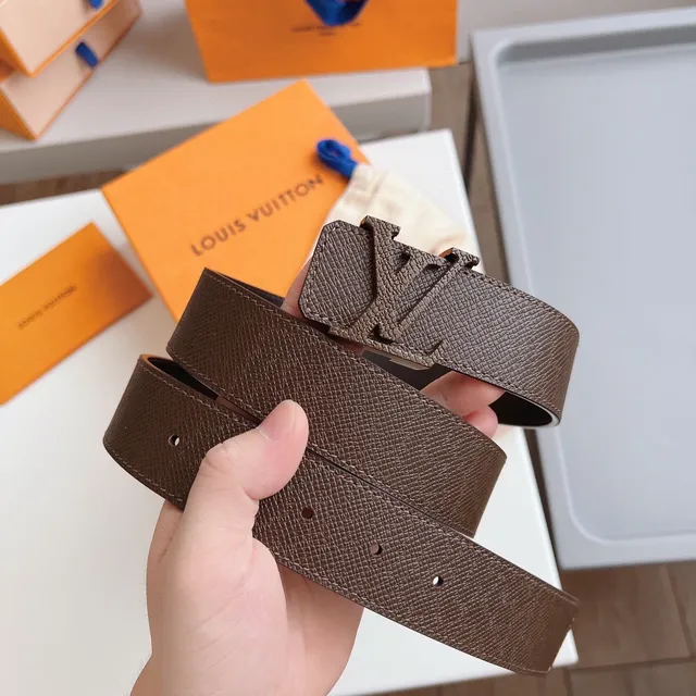 Louis Vuitton LV Twist Brown Black Buckle Epi Textured Leather Belt 8