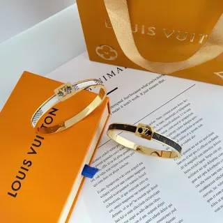 سوار Louis Vuitton Monogram ذهبي جلد قماش