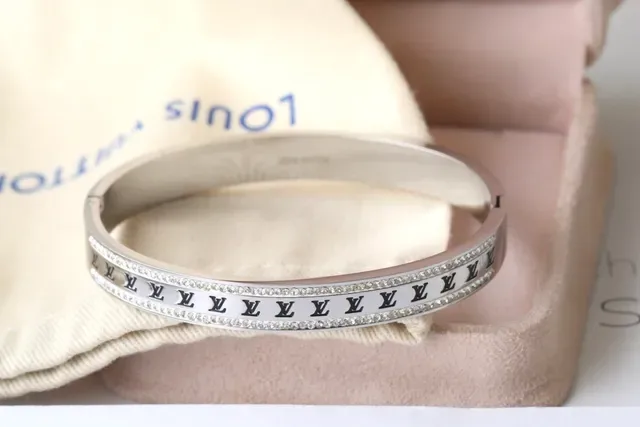 Louis Vuitton Monogram Bangle أساور متعدد الألوان بانييه كريستال 2