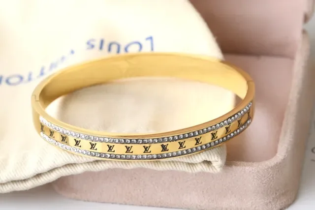 Louis Vuitton Monogram Bangle أساور متعدد الألوان بانييه كريستال 4