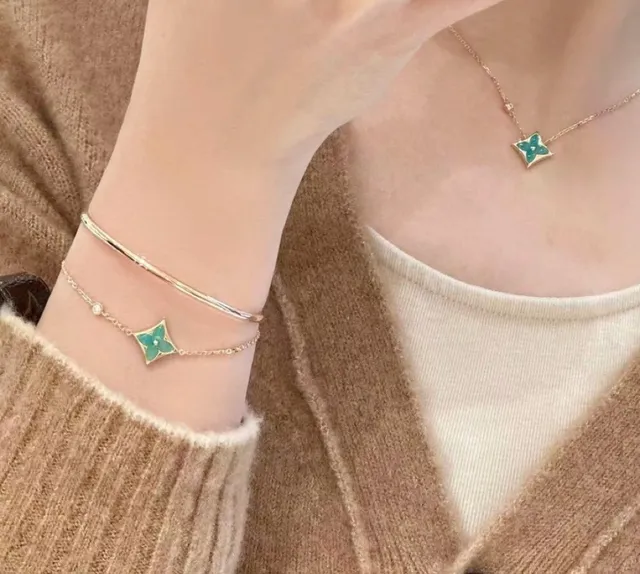 Bracelete Louis Vuitton Monogram Flor Esmaltada 9