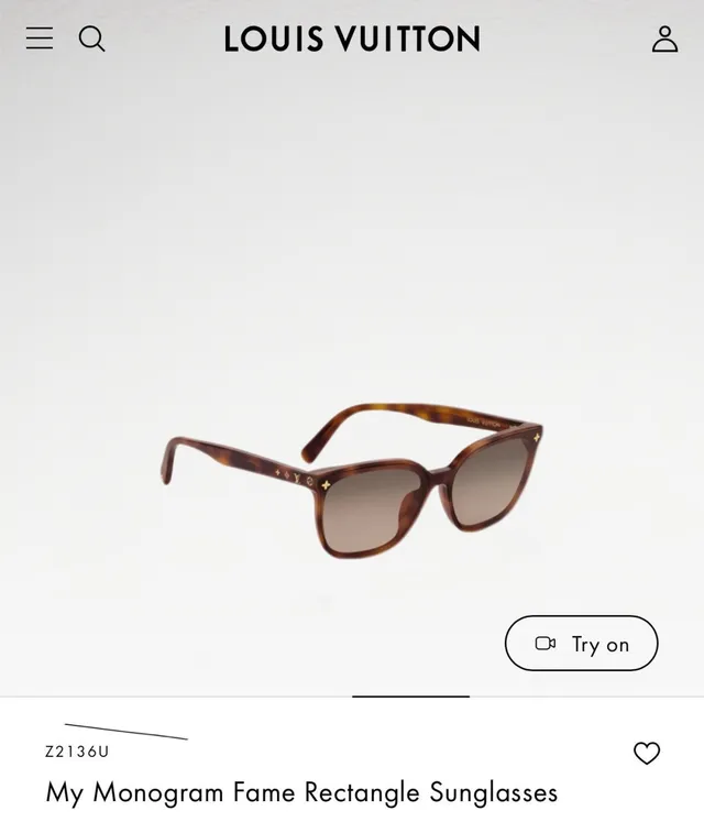 Louis Vuitton My Monogram Fame Rectangle Sunglasses 6