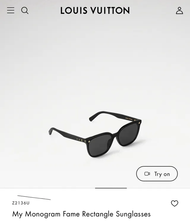 Louis Vuitton My Monogram Fame Rectangle Sunglasses 7