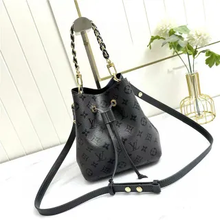 Louis Vuitton Nano Noé Monogram Eclipse Black Bucket Bag