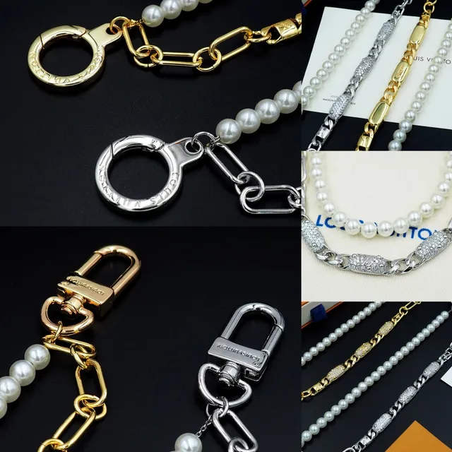 Louis Vuitton Pearl and Chain Dual-Strand Bracelet 2