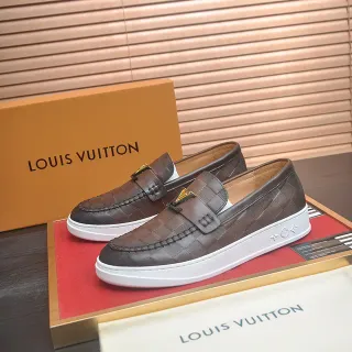 Louis Vuitton Run Away بني مبطن جلد ليفر