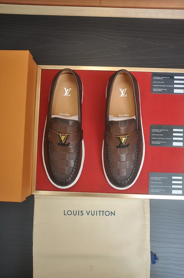 Louis Vuitton Run Away Brown Quilted Leather Loafers 5