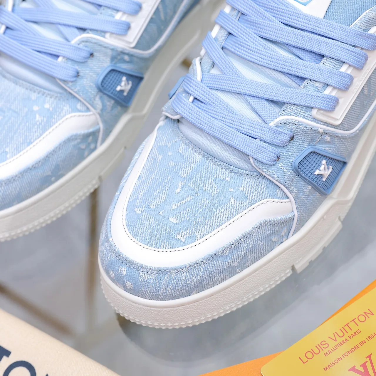 Louis Vuitton Run Away Light Blue Monogram Textile Lifestyle Sneakers 2