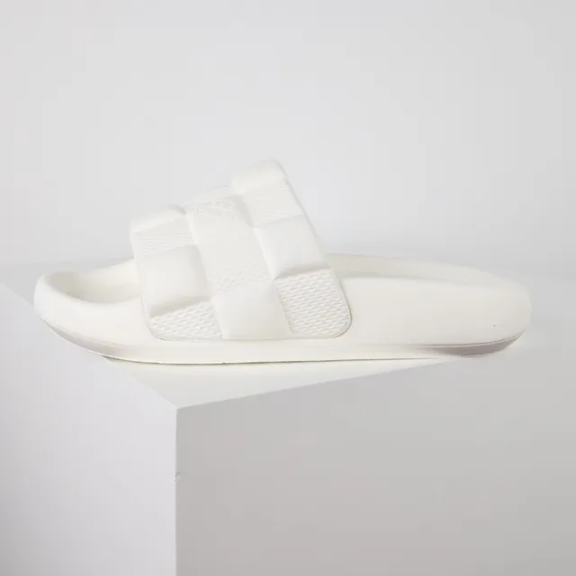 Louis Vuitton Slide White Quilted Checkerboard Slipper 9