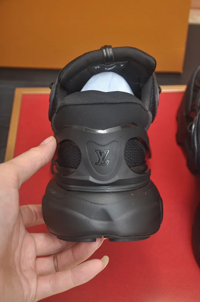 Louis Vuitton Trail Monochrome Black Chunky Sneakers 2