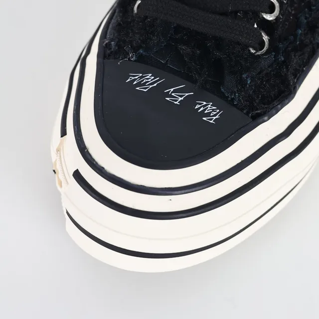 Maison Margiela Negro Beige Upper Textil Rasgado Suela Segmentada en Capas Lifestyle Sneakers 5