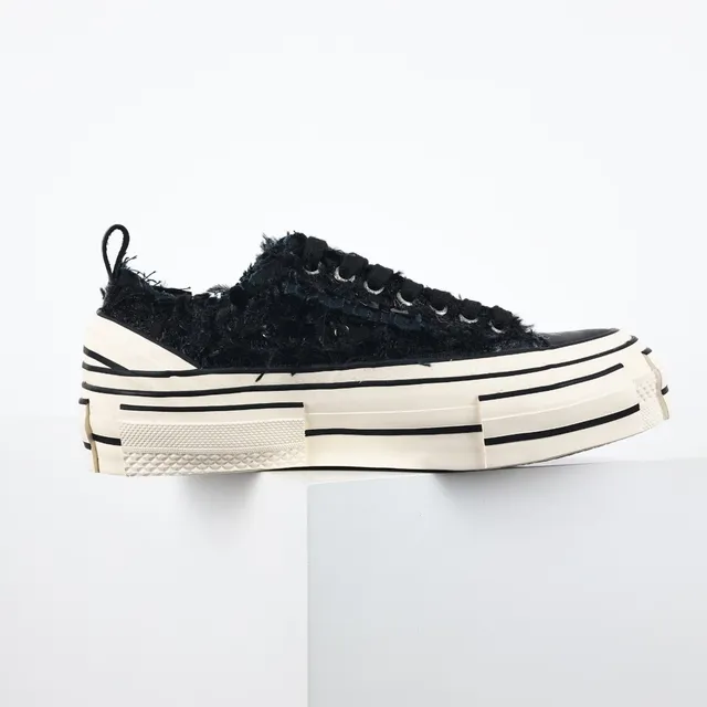 Maison Margiela Negro Beige Upper Textil Rasgado Suela Segmentada en Capas Lifestyle Sneakers 7