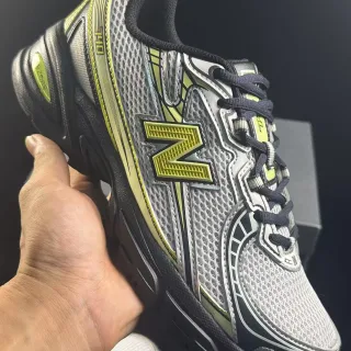 New Balance 1400 ধূসর কালো মেশ উপর সিন্থেটিক ওভারলে দৌড়ের জুতো