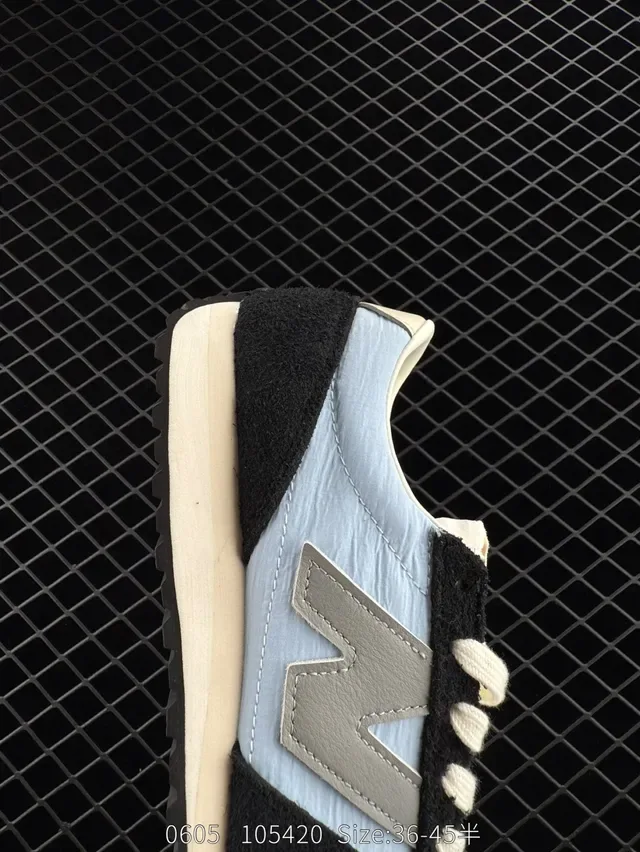 New Balance 237 Preto Azul Claro Camurça Lifestyle Sneakers 3