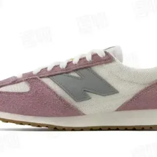 New Balance 327 ধূসর গোলাপী স্যুয়েড মেশ লাইফস্টাইল স্নিকার