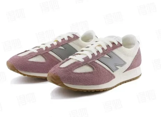 New Balance 327 حذاء أسلوب حياة من السويد والميش بلون وردي غباري 6