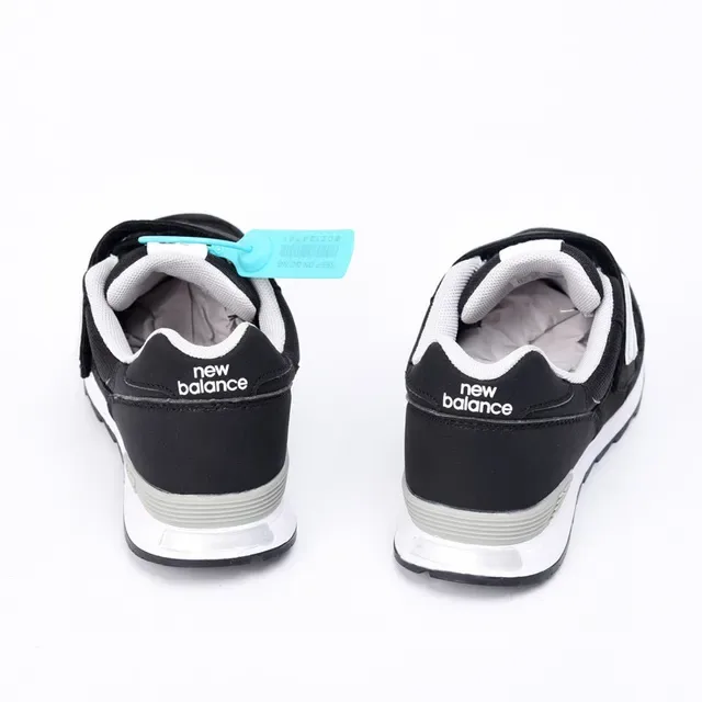 New Balance 574 Black White Gray Kids Lifestyle Sneakers 5