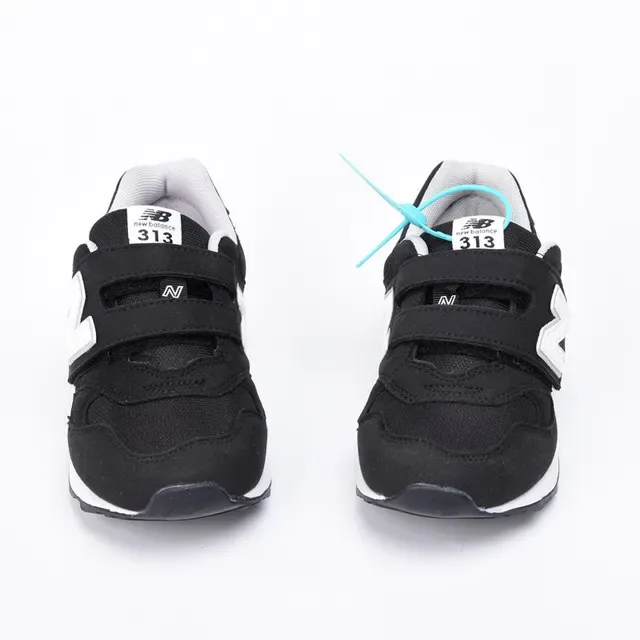 New Balance 574 Black White Gray Kids Lifestyle Sneakers 6