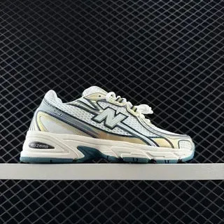 New Balance 740 সাদা বেইজ নেভি রিট্রো রানার লাইফস্টাইল স্নিকার