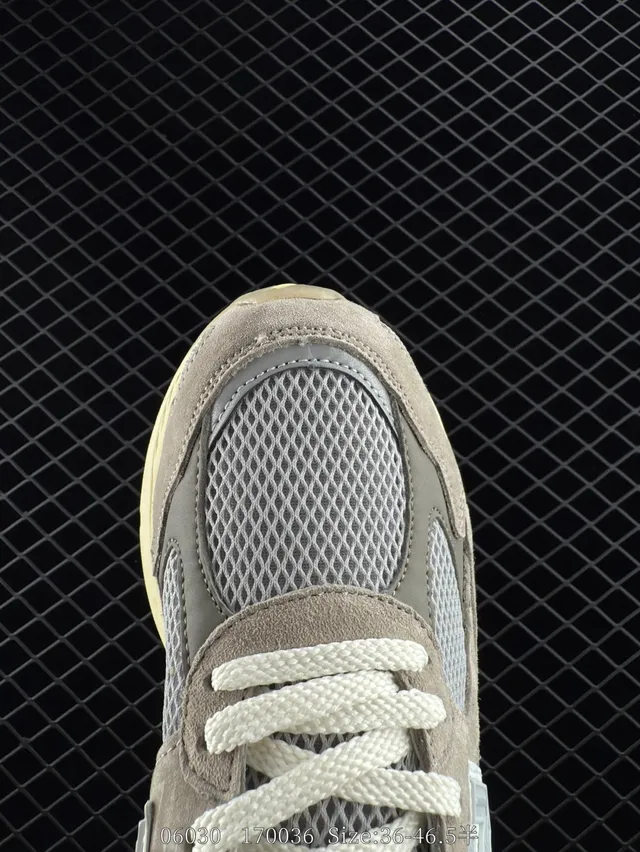 New Balance 9060 Beige Suede Mesh Chunky Sneakers 2