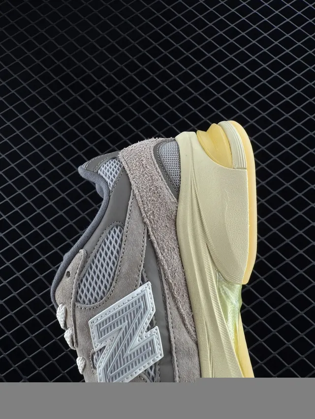 New Balance 9060 Beige Suede Mesh Chunky Sneakers 3