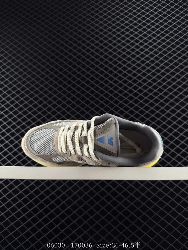 New Balance 9060 Beige Suede Mesh Chunky Sneakers 4