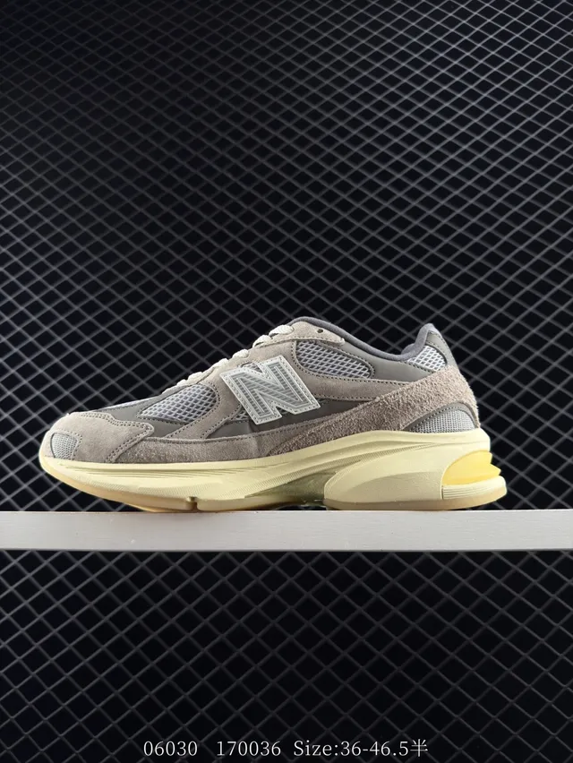 New Balance 9060 Beige Suede Mesh Chunky Sneakers 5