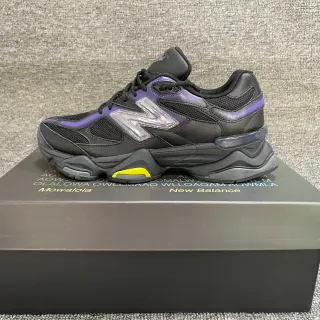 New Balance 9060 Noir Violet Semelle Multicouches Acentos Iridiscentes Sneakers Chunky