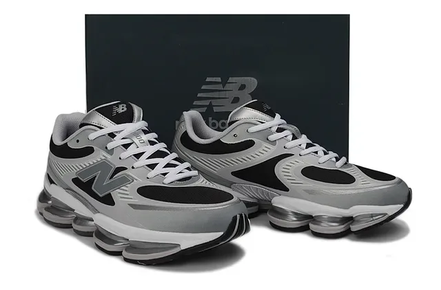 New Balance 9060 Gray and Black Lifestyle Sneakers 5