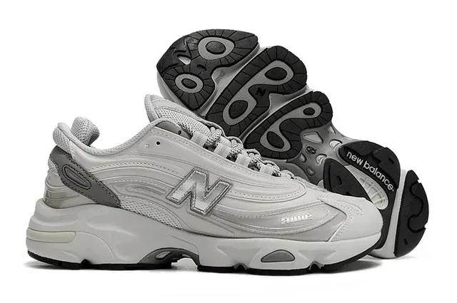 New Balance 9060 灰色厚底运动鞋 4