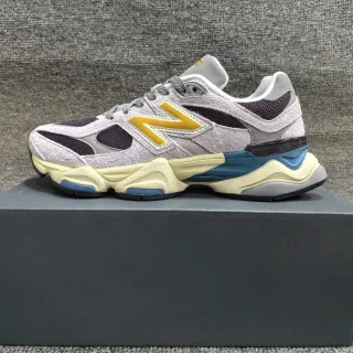 New Balance 9060 Gris Violet Or Chaussures Chunky