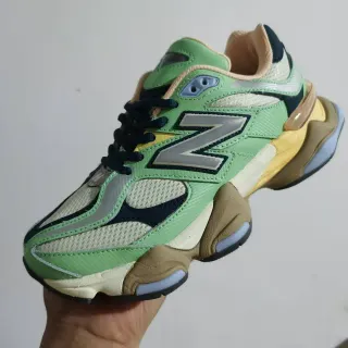 New Balance 9060 মিন্ট গ্রিন বেইজ নেভি চাঙ্কি স্নিকার্স