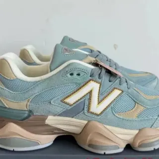 New Balance 9060 মিউটেড টিল এবং বেইজ চাংকি স্নিকার