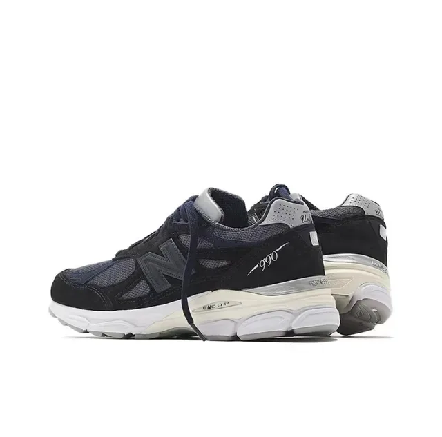 New Balance 990 Navy and Gray Lifestyle Sneakers 4