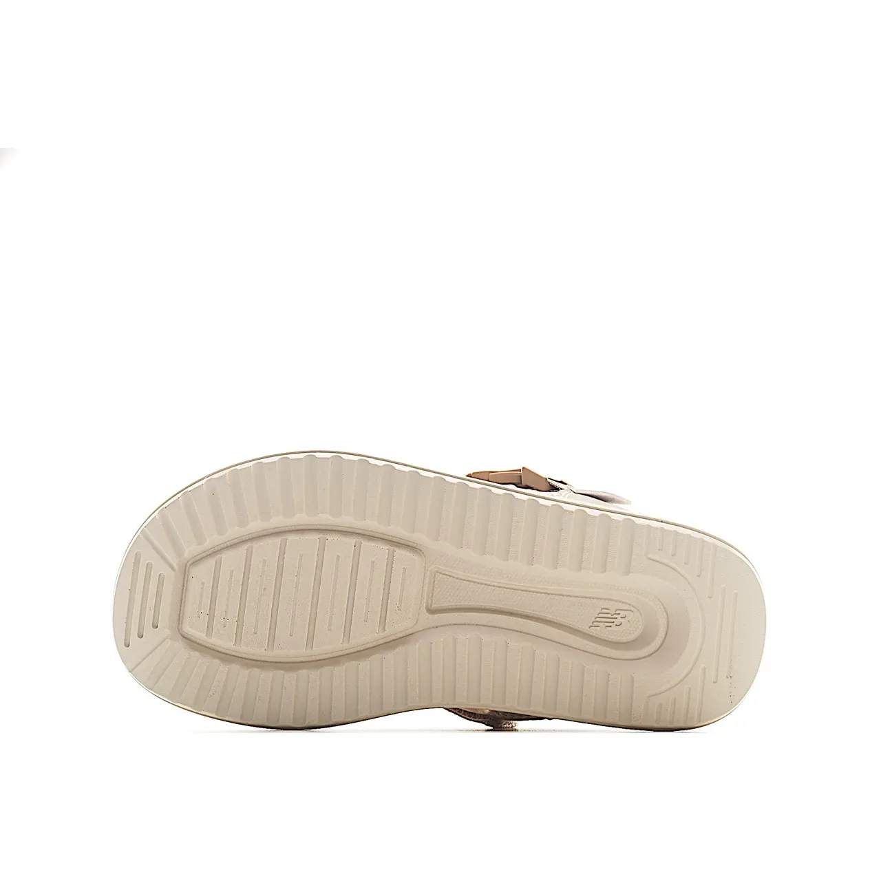 New Balance Beige White Quilted Padded Upper Single-Strap Buckle Closure Lifestyle Sneakers 10