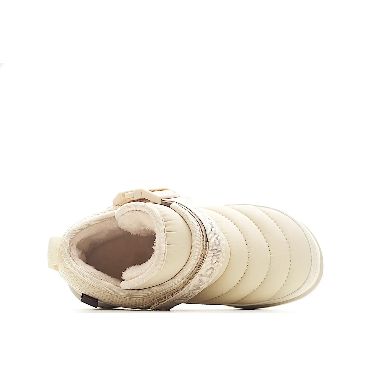 New Balance Beige White Quilted Padded Upper Single-Strap Buckle Closure Lifestyle Sneakers 14