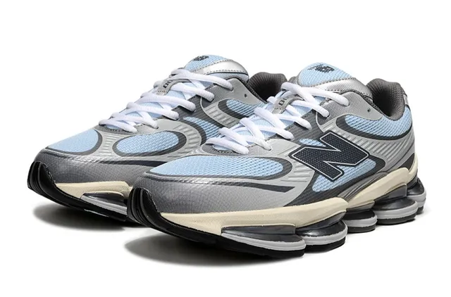 New Balance নীল ধূসর Segmented Pod Midsole Mesh-Synthetic Hybrid Upper দৌড়ানোর জুতো 2
