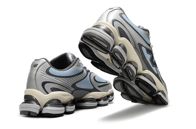 New Balance নীল ধূসর Segmented Pod Midsole Mesh-Synthetic Hybrid Upper দৌড়ানোর জুতো 3