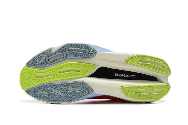 New Balance FuelCell Elite Orange White Engineered Mesh Upper Sculpted Multi-Density Midsole Running Shoes 5