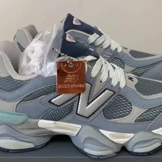 New Balance ধূসর নীল Sculpted Midsole মেশ এবং সিন্থেটিক ওভারলে নির্মাণ চাঙ্ক স্নিকার্স