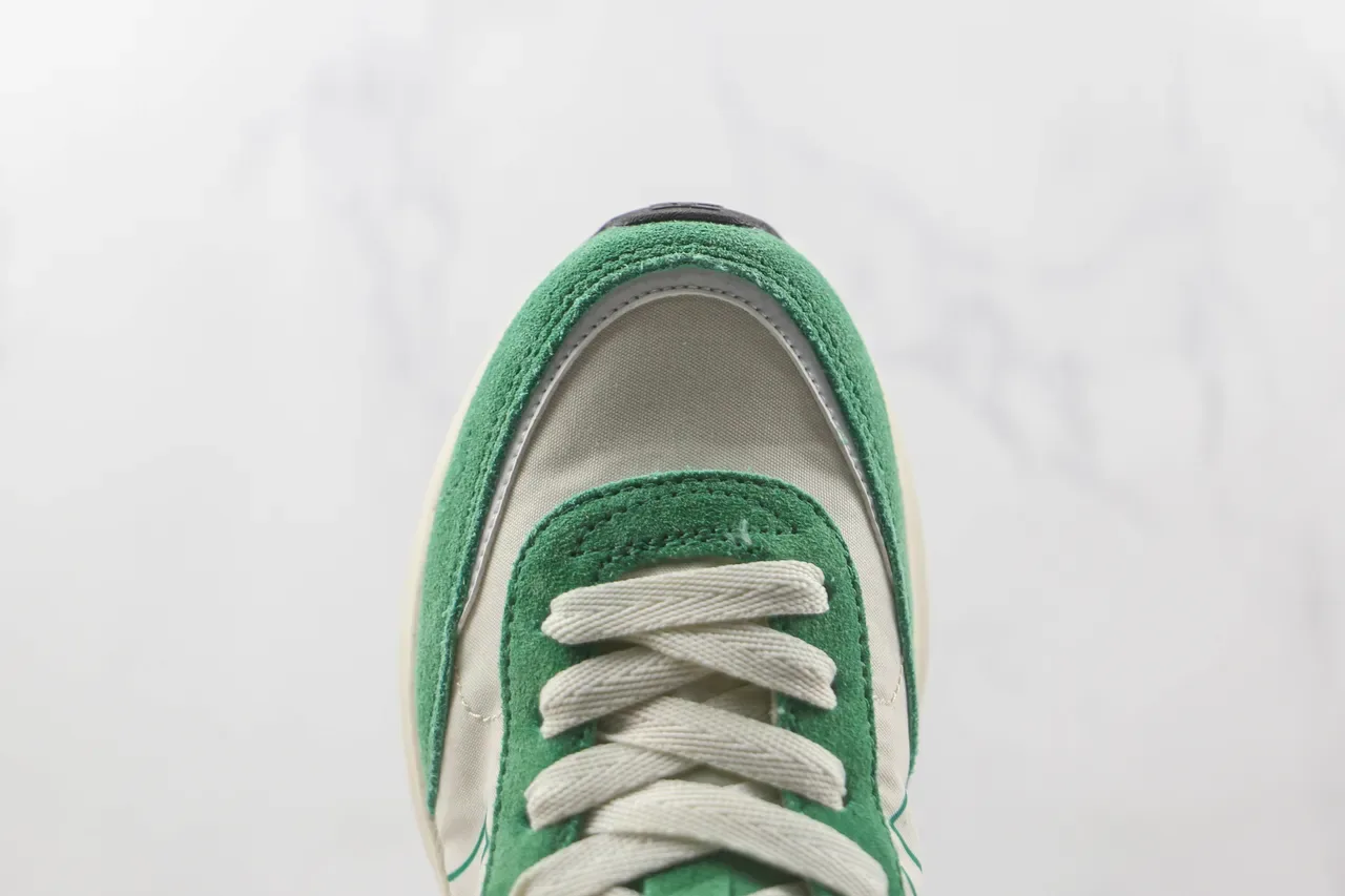 New Balance Tênis Chunky Verde Bege Silhueta Retro Runner Suede e Têxtil 6