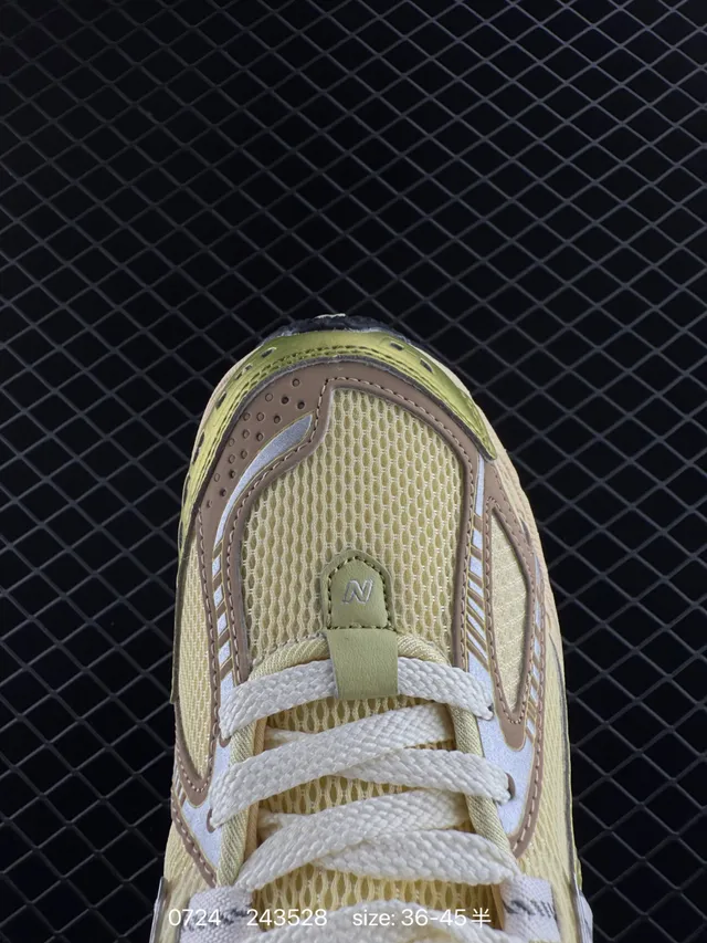 New Balance M1906 Yellow Silver Retro Runner الجزء العلوي المصنوع من الشبكة والصناعي أحذية رياضية سميكة 2