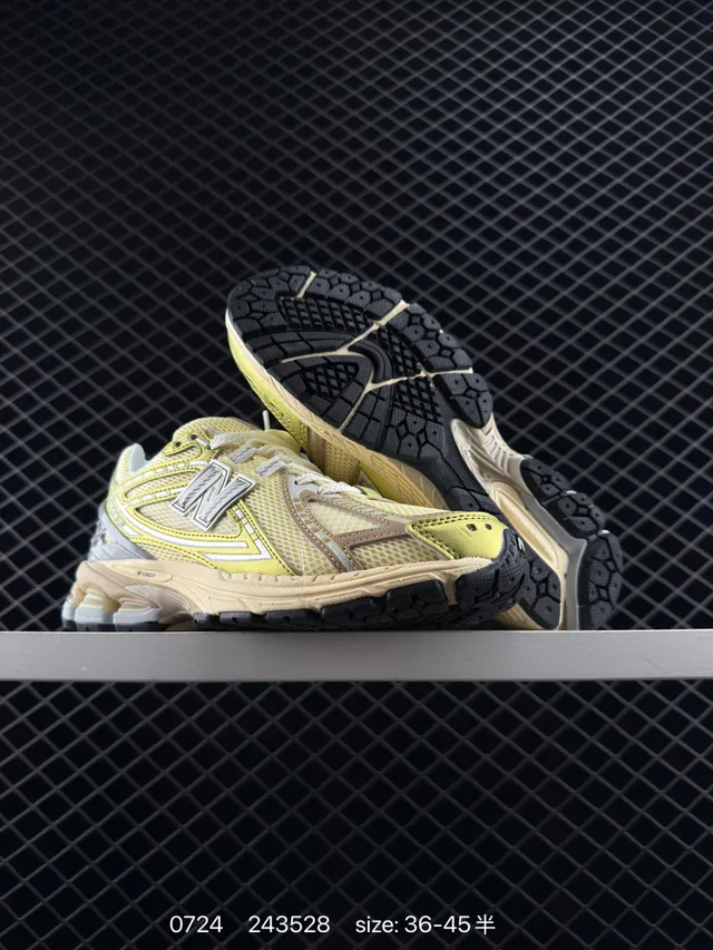 New Balance M1906 Yellow Silver Retro Runner الجزء العلوي المصنوع من الشبكة والصناعي أحذية رياضية سميكة 5