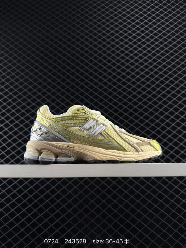 New Balance M1906 Yellow Silver Retro Runner الجزء العلوي المصنوع من الشبكة والصناعي أحذية رياضية سميكة 6