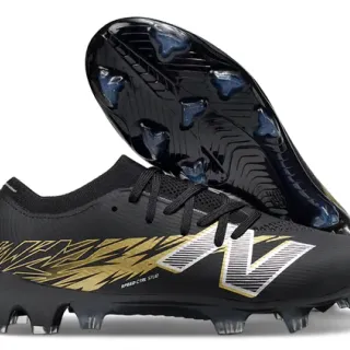 New Balance Speed Ctrl Stud 黑色金色 硬地足球鞋