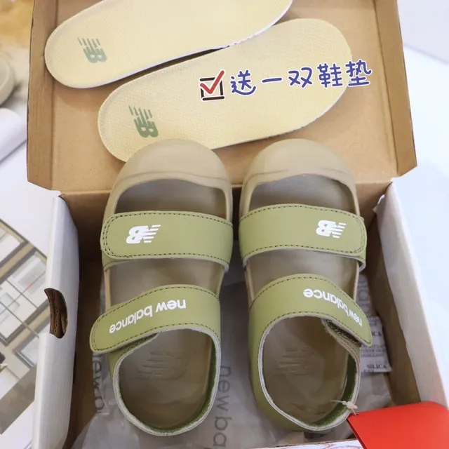 New Balance টু-স্ট্র্যাপ ভেলক্রো স্যান্ডেলস কিডস ক্যাজুয়াল স্যান্ডেলস 9