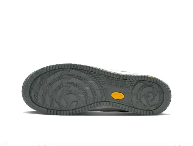 Nike Air Force 1 Gris Supérieure Texturisée Semelle Vibram Chaussures Lifestyle 2