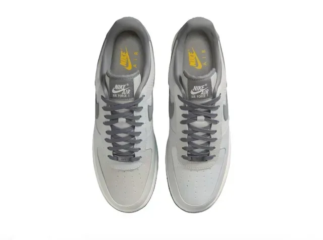 Nike Air Force 1 Gris Supérieure Texturisée Semelle Vibram Chaussures Lifestyle 4