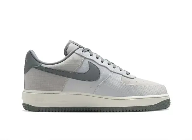 Nike Air Force 1 Gris Supérieure Texturisée Semelle Vibram Chaussures Lifestyle 6